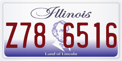 IL license plate Z786516