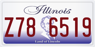 IL license plate Z786519