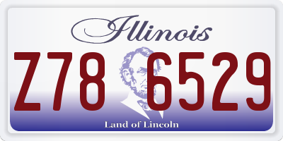 IL license plate Z786529