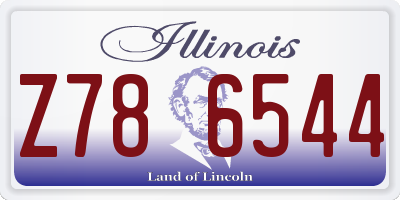 IL license plate Z786544