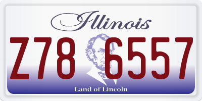 IL license plate Z786557