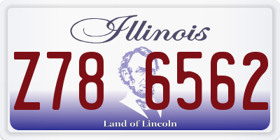 IL license plate Z786562