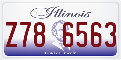 IL license plate Z786563