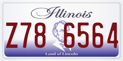 IL license plate Z786564