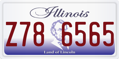 IL license plate Z786565