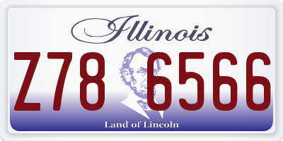 IL license plate Z786566