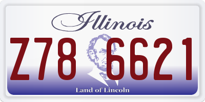IL license plate Z786621