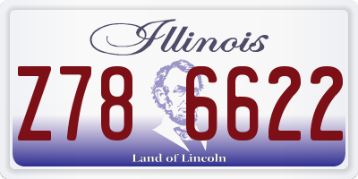 IL license plate Z786622
