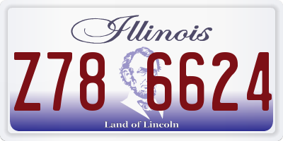 IL license plate Z786624
