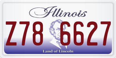 IL license plate Z786627