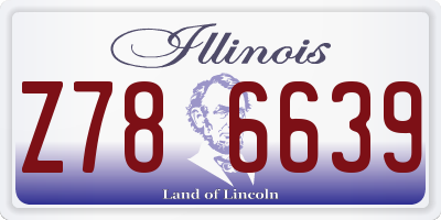 IL license plate Z786639