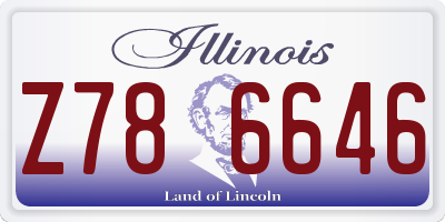 IL license plate Z786646