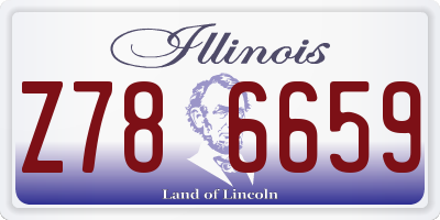 IL license plate Z786659