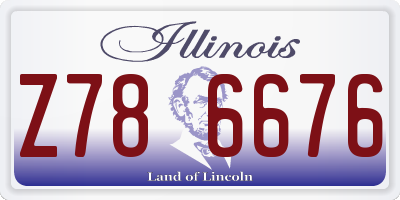 IL license plate Z786676
