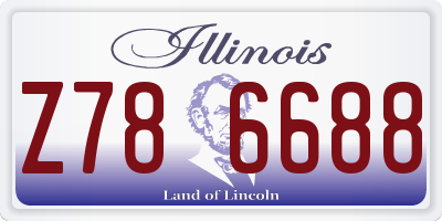 IL license plate Z786688