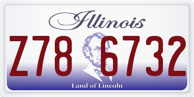 IL license plate Z786732