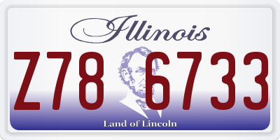 IL license plate Z786733