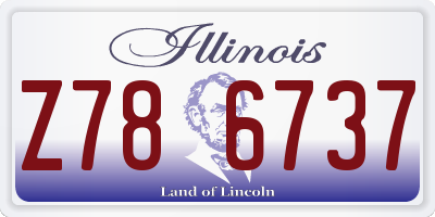 IL license plate Z786737