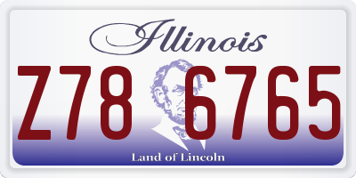 IL license plate Z786765