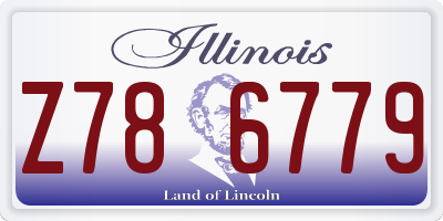 IL license plate Z786779