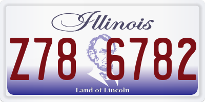 IL license plate Z786782