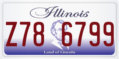 IL license plate Z786799