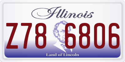 IL license plate Z786806