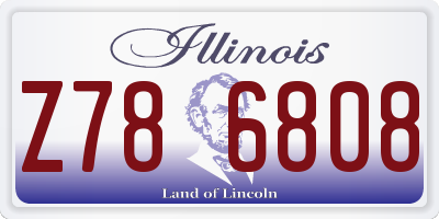 IL license plate Z786808