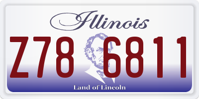 IL license plate Z786811