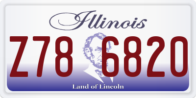 IL license plate Z786820