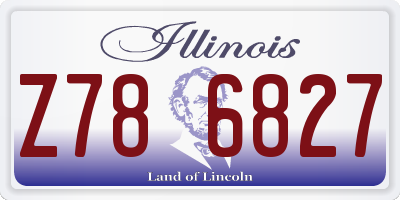 IL license plate Z786827