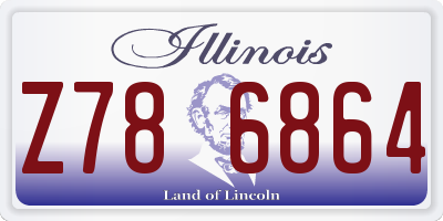 IL license plate Z786864