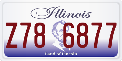 IL license plate Z786877