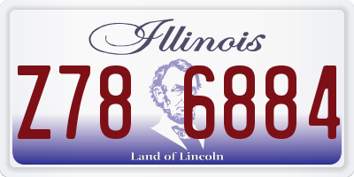 IL license plate Z786884