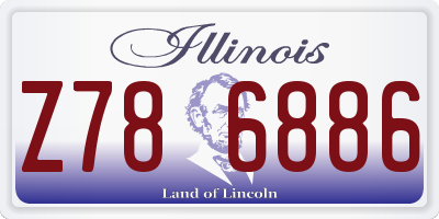 IL license plate Z786886