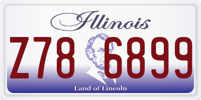 IL license plate Z786899