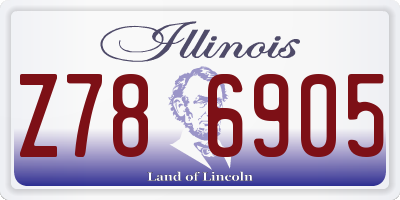 IL license plate Z786905
