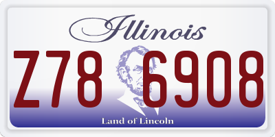 IL license plate Z786908