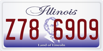 IL license plate Z786909