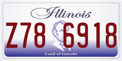 IL license plate Z786918