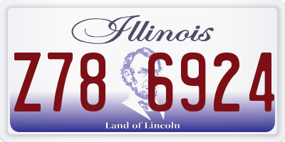 IL license plate Z786924