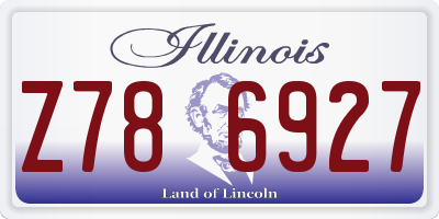 IL license plate Z786927