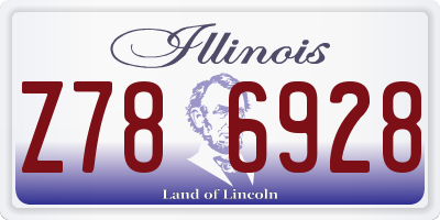 IL license plate Z786928