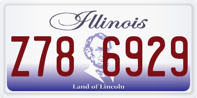 IL license plate Z786929
