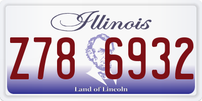 IL license plate Z786932