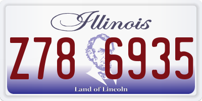 IL license plate Z786935