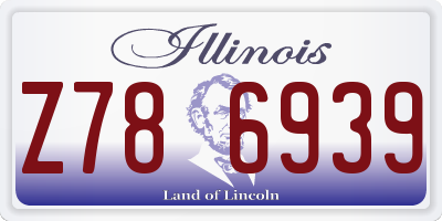 IL license plate Z786939