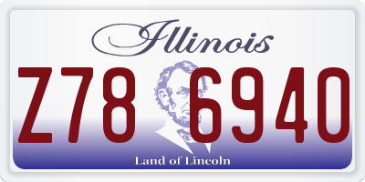 IL license plate Z786940