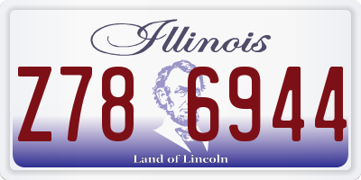 IL license plate Z786944