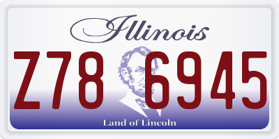 IL license plate Z786945